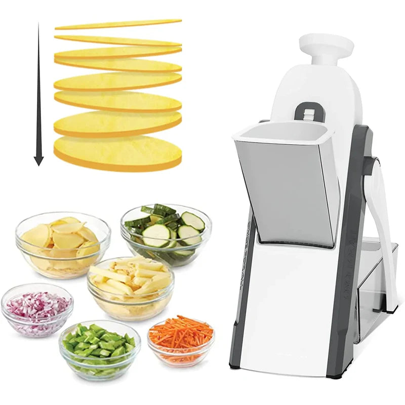 Darziq manual vegetable cutter for home and kitchen use, featuring stainless steel blades and ergonomic handle for easy chopping.
