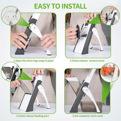 Darziq manual vegetable cutter for home and kitchen use, featuring stainless steel blades and ergonomic handle.