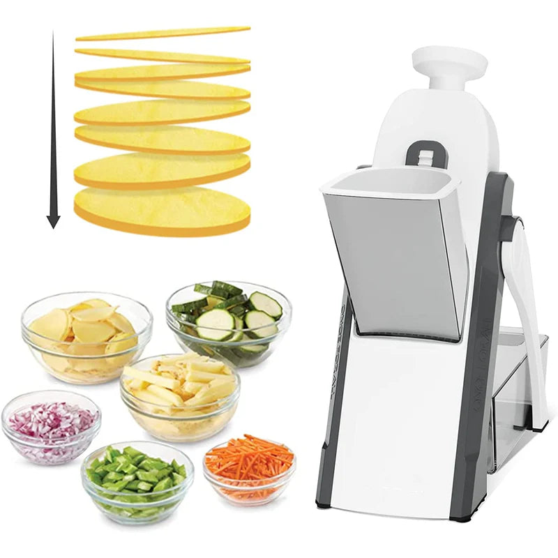 Darziq manual vegetable cutter with stainless steel blades for efficient slicing and chopping in the kitchen.