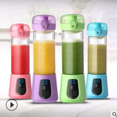 Darziq mini electric glass juicer cup, portable rechargeable juice machine for household mixing and fresh juice making.