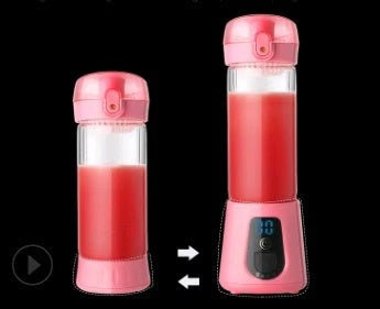 Darziq mini electric glass juicer cup for portable juice making and mixing, with charging feature for household kitchen use.