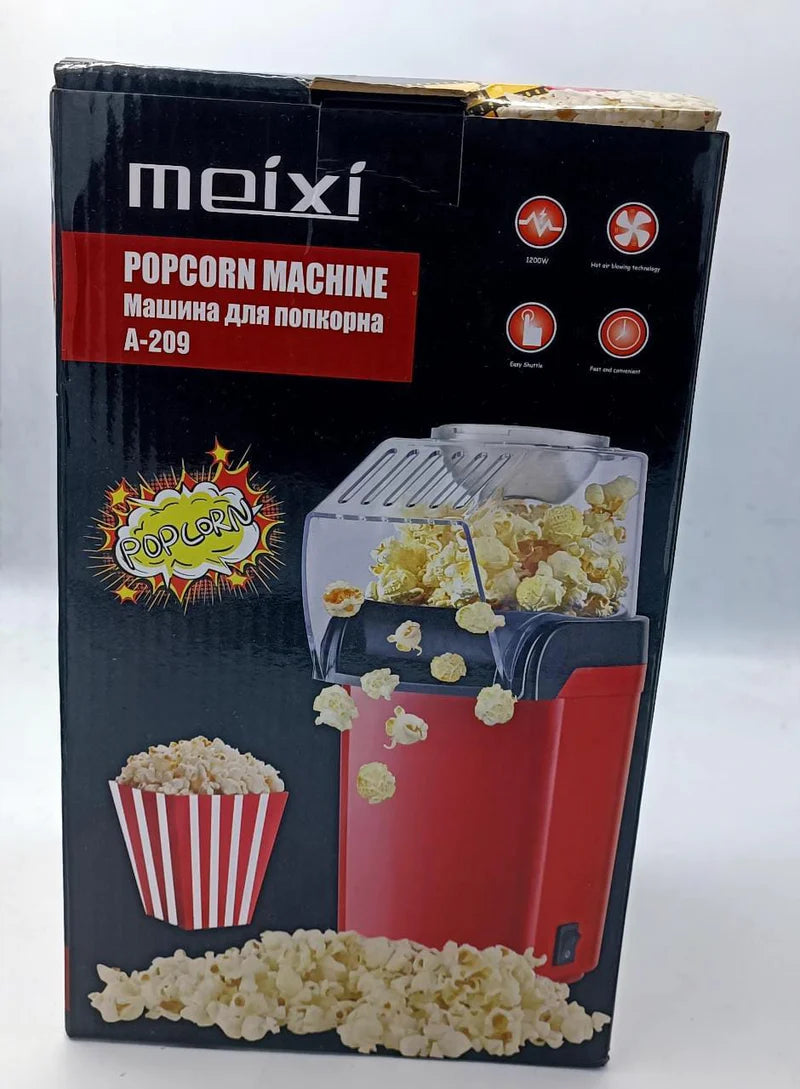Darziq Mini Popcorn Machine for home and kitchen, compact appliance with stainless steel popcorn kettle and vintage-style design.