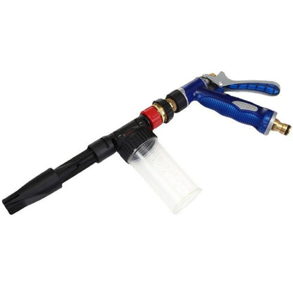 Darziq multifunctional foam car wash water gun with adjustable nozzle for easy vehicle cleaning and foam application.