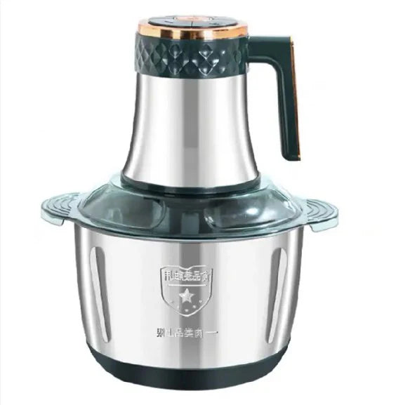 Darziq stainless steel food chopper with sharp blades for efficient chopping and dicing of vegetables in the kitchen.