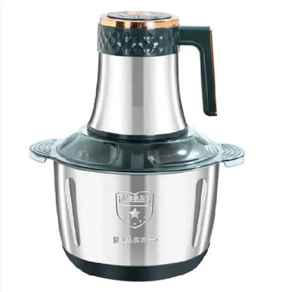 Darziq stainless steel food chopper with sharp blades for efficient chopping and dicing of vegetables in the kitchen.