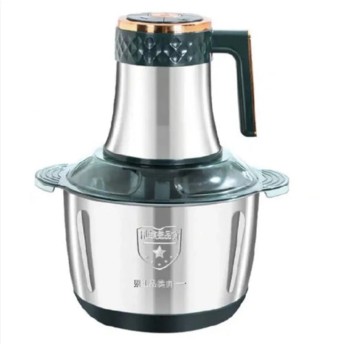 Darziq stainless steel food chopper with sharp blades for efficient chopping and dicing of vegetables in the kitchen.