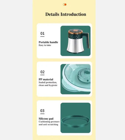 Darziq stainless steel food chopper with sharp blades for easy chopping and food preparation in the home kitchen.